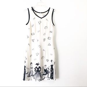 CDC Vintage Ivory Sleeveless Dress w Party Women